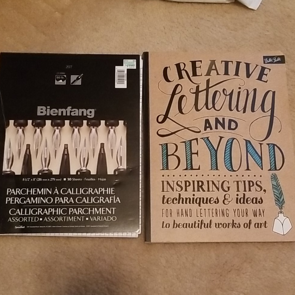 Calligraphy book and paper